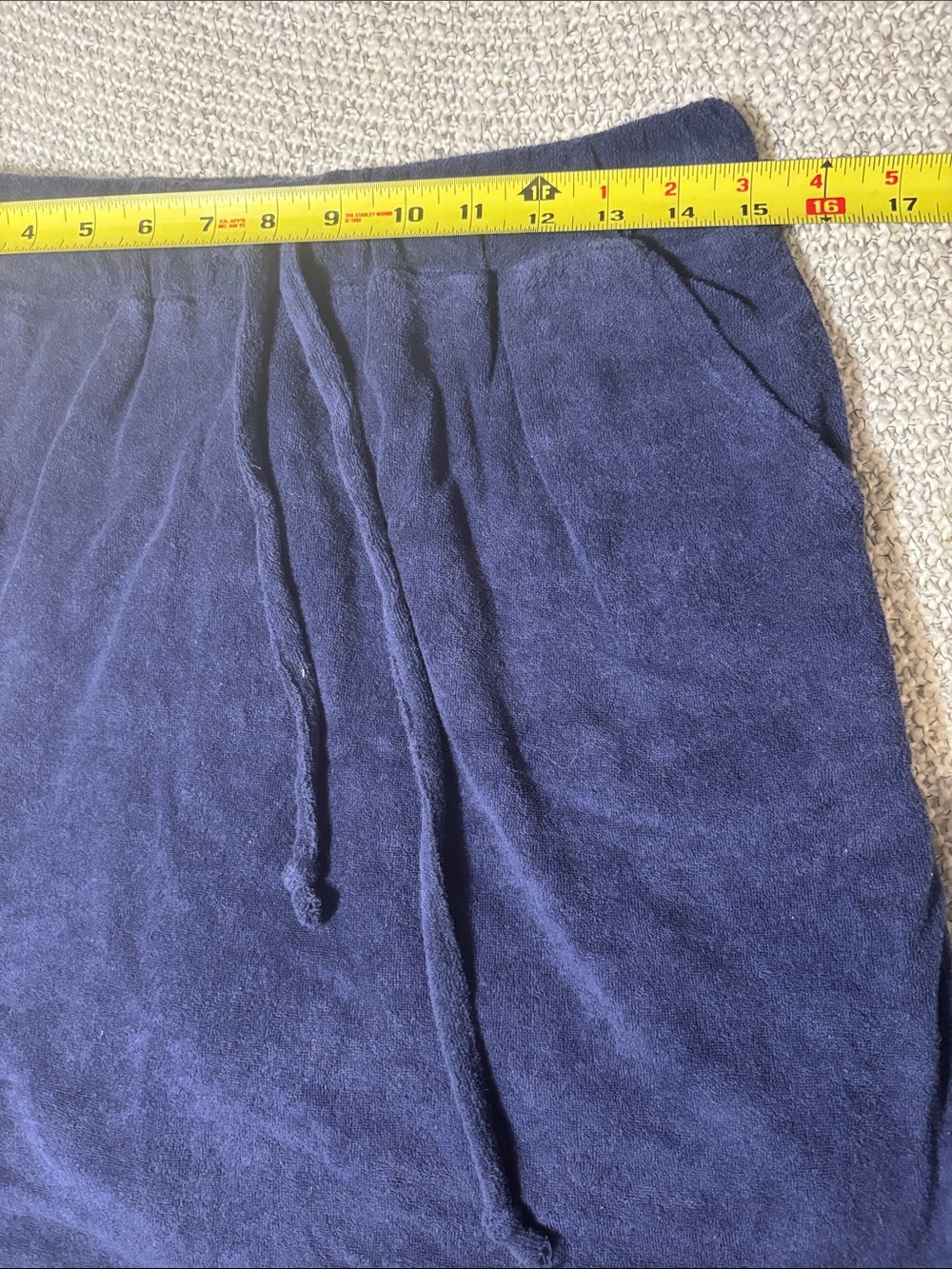 Athletic Navy Pull-On Terry Skirt with Shorts and Pockets - Picture 6 of 9